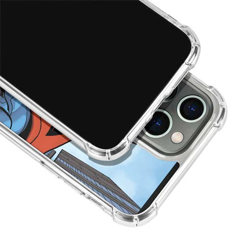 DC Comics Superman Flying Pose iPhone 14 Pro Clear Case